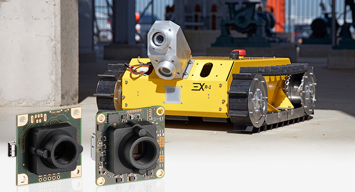 IDS Industriekameras als „Roboteraugen“ in explosionsgefährdeten Umgebungen
